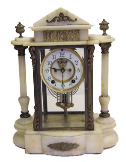 Ansonia Clock Co. crystal regulator, "Gonfalon", C. 1906. — Antique Clocks Price Guide