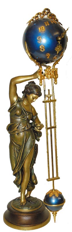 Ansonia Clock Co. Swing Clock, "Fisher", C. 1883. — Antique Clocks Price Guide