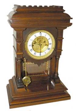 E.N.Welch Mfg. Co. mantle clock, the rare "Khedive", parlor model with Patti movement, C. 1889. — Antique Clocks Price Guide