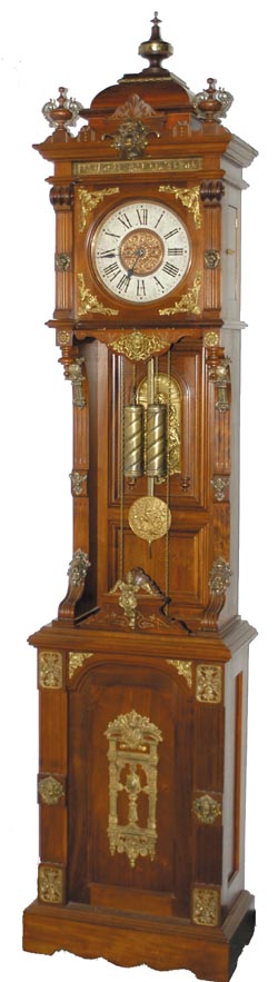 Ansonia Clock Co. floor clock, "Antique Standing", C. 1901. — Antique Clocks Price Guide