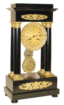French Empire, C. 1860. 8 day movement, bell strike, outside count wheel. — Antique Clocks Price Guide