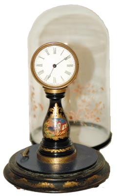 Rare miniature pendulette clock, C. 1830. — Antique Clocks Price Guide