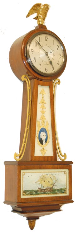 Sangamo Electric Co., Springfield, Illinois. Electric banjo clock, C. 1928. — Antique Clocks Price Guide