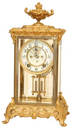 Ansonia Clock Company, crystal regulator, "Crown", C. 1914. — Antique Clocks Price Guide