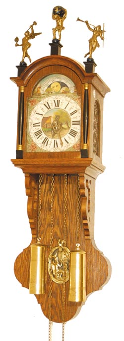 Dutch Staartklok or tail clock, C. 1970's by "JWA" or "JAW" company. — Antique Clocks Price Guide
