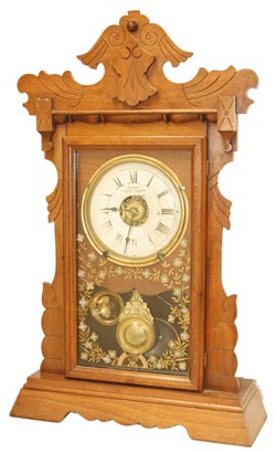 Wood Patent Alarm/Jerome &amp; Co., New Haven. — Antique Clocks Price Guide