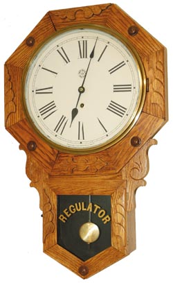 New Haven Clock Co. hanging short drop clock, "Blake", C. 1900. — Antique Clocks Price Guide