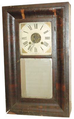 William S. Johnson, New York. 30 hour, 2 weight, brass movement, OG clock. — Antique Clocks Price Guide