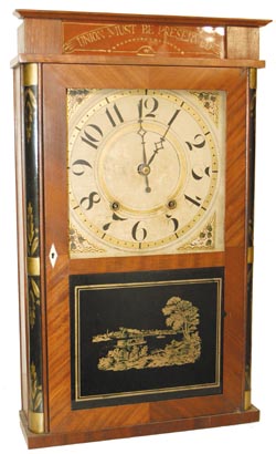 Silas Hoadley, Plymouth, Conn. short transition clock, C. 1826. — Antique Clocks Price Guide