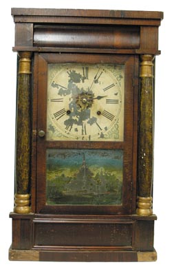 Waterbury Clock Co. Gilt and Shell Column, C. 1867. — Antique Clocks Price Guide