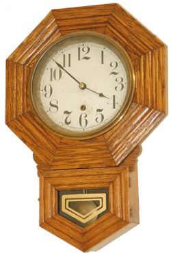 Sessions Clock Co. hanging, "Drop Octagon, 8 Inch" - 1908. — Antique Clocks Price Guide