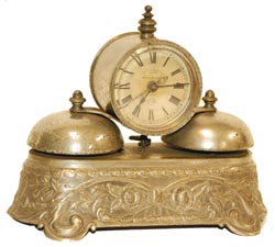 Parker two bell alarm clock. — Antique Clocks Price Guide