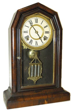 E. N. Welch Mfg. Co. shelf clock, "Empress, V.P.", C. 1880. — Antique Clocks Price Guide