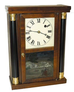 Miniature cottage clock by an unknown maker. — Antique Clocks Price Guide