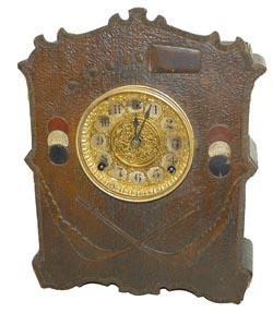 Gilbert Clock Co. cabinet clock, "Cosey Corner, Pattern R.", C. 1906. — Antique Clocks Price Guide