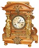 Ansonia Clock Co. cabinet clock, "Senator", C. 1904, the finest and most elaborate cabinet clock they made, and they made several nice ones.