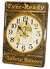 Ever-Ready Safety Razor, advertising clock. This is the early rare model in an all metal case, 18" high, and 13" wide.