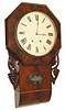 This is a very unusual clock. I hope I can describe it adequately. It is signed "M. Winterhalder & Hofmeier" on the movement.