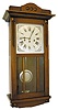 German Westminster chime box clock. "Hettich" imprinted on the case.