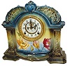 Ansonia Clock Co. Royal Bonn clock, "La Orb", C. 1904.