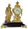 Ansonia Clock Co. statue clock, "Music", C. 1894.