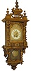 Gustav Becker open well wall clock.