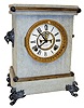 Ansonia Clock Co. "Plush Clock - Florentine, No. 3", C. 1886.
