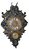 Large Japy Freres, French cartel clock, 46" high, 27" wide.
