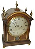 English double fusee bracket clock. 8 day, striking 5 gongs.