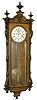 Rare Austria 1 weight timepiece with outside escapement on the 2 piece porcelain dial.