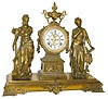 Ansonia Clock Co. very poplar figure clock, "Music and Poetry", C. 1894.