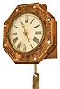 German Postman's Clock, made in the Black Forest, C. 1890.
