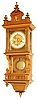 German wall clock in the Berliner style by Hamburg Amerikanische, C. 1900.