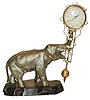 Linden swinging arm with a metal elephant and base.
