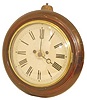 German gallery clock, with alarm, C. 1900.
