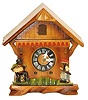 German mini shelf cuckoo, 30 hour permanent pendulum movement is running.