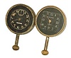 Waltham car clocks, 8 day. Movements are signed "Waltham Watch Co. USA 8 Days".