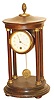 Hamburg-American Clock Co. novelty shelf clock, like an empire with the 4 columns holding up the roof over the movement.