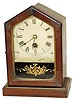 English miniature shelf clock, just a one day timepiece, but it just keeps on a running.