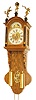 Dutch Staartklok or tail clock, C. 1970's by "JWA" or "JAW" company.