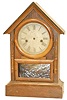 Waterbury Clock Co shelf clock, case and dial only.
