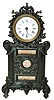 Early calendar clock, English, French? C. 1890.