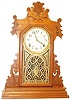 E. Ingraham walnut parlor clock, "Astra", C. 1889.