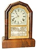Gilbert Manfg Co. octagon top shelf clock, "Comet", C. prior to 1871 because this company ceased doing business because of fire.