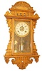 Ansonia Clock Co. oak hanging kitchen, made expressly for the American Wringer Co. The label designates it the "Eclipse" model, 8 day, half hour strike.
