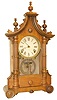 German shelf clock by H.A.C., Hamburg American Clock Company, Wuerttemberg, Germany.