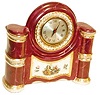 Porcelain clock by, "American Beauty Lamp".