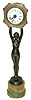 Probable Lenzkirsch deco statue clock.