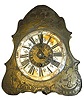 German? Contemporary novelty clock, an imitation of early easel stand shelf clocks.