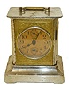 Mauthe-Germany, metal carriage clock, time and alarm, plays music for alarm.